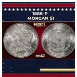 1888-p Morgan Dollar $1 Grades ms62