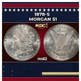 1878-s Morgan Dollar $1 Grades ms62
