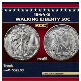 1944-s Walking Liberty Half Dollar 50c Grades ms65