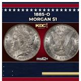 1885-o Morgan Dollar $1 Grades ms62+