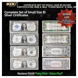 COMPLETE Set of Small Size $1  Silver Certificates