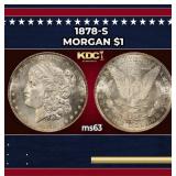1878-s Morgan Dollar $1 Grades ms63