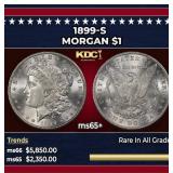 1899-s Morgan Dollar $1 ms65+ SEGS