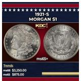 1921-s Morgan Dollar $1 ms65+ SEGS