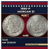 1890-p Morgan Dollar $1 ms65 SEGS