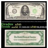 1934 $1000 Green Seal Federal Reserve Note Preside