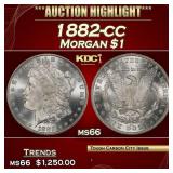 1882-cc Morgan Dollar $1 ms66 SEGS