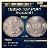1883-o Morgan Dollar TOP POP! $1 ms68 SEGS