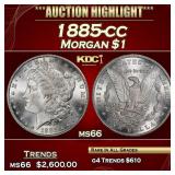 1885-cc Morgan Dollar $1 ms66 SEGS