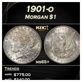 1901-o Morgan Dollar $1 Grades ms65+