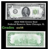 1934 $100 Green Seal Federal Reserve Note Chicago,