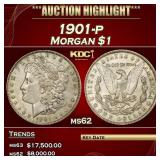 1901-p Morgan Dollar $1 ms62 USCG