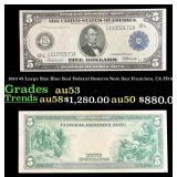 1914 $5 Large Size Blue Seal Federal Reserve Note