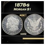1878-s Morgan Dollar $1 Grades ms62