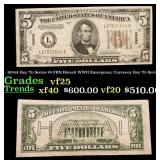 1934A $5 FRN Hawaii WWII Emergency Currency Key To