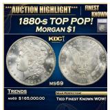 1880-s Morgan Dollar TOP POP! 1 ms69 SEGS