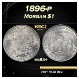 1896-p Morgan Dollar $1 Grades ms64+