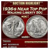 1936-s Walking Liberty Half Dollar Near Top Pop 50