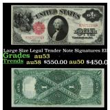 1917 $1 Large Size Legal Tender Note Grades Select
