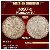 1897-o Morgan Dollar $1 ms62+ USCG