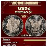 1880-s Morgan Dollar $1 ms67+ PL SEGS