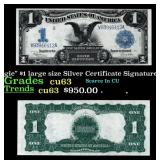 1899 $1 large size Silver Certificate "Black Eagle