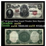 1907 $5 Large Size Legal Tender Note "WoodChopper"