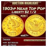 1903-p Gold Liberty Quarter Eagle Near Top Pop $2
