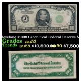 1934A $1000 Green Seal Federal Reserve Note Presid