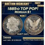 1885-o Morgan Dollar TOP POP! $1 ms67 dmpl SEGS