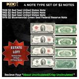 Complete Type Set of Small Sized $2 Notes 1928, 19