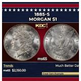 1885-s Morgan Dollar $1 ms65 SEGS