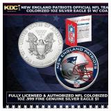 New England Patriots Official NFL Team Colorized 1