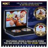 2 Coin Toy Story 2 Gold Plated Round Collection In