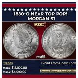1880-o Morgan Dollar Near Top Pop! $1 ms65 SEGS