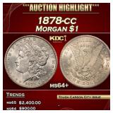 1878-cc Morgan Dollar $1 ms64+ SEGS