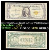 1935A $1 Silver Certificate North Africa WWII Emer