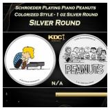 Schroeder Playing Piano Peanuts Colorized Style -
