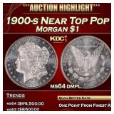 1900-s Morgan Dollar Near Top Pop $1 ms64 dmpl SEG