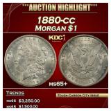 1880-cc Morgan Dollar $1 ms65+ SEGS