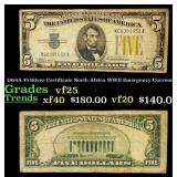 1934A $5 Silver Certificate North Africa WWII Emer