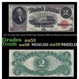 1917 $2 Large Size Legal Tender Note Thomas Jeffer