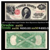 1917 $1 Large Size Legal Tender Note Grades Select