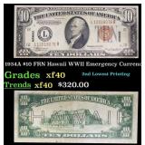 1934A $10 FRN Hawaii WWII Emergency Currency Grade