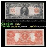 1906 $20 Large Size Gold Certificate Grades Select