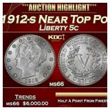 1912-s Liberty Nickel Near Top Pop 5c ms66 SEGS