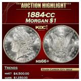 1884-cc Morgan Dollar $1 ms66+ SEGS