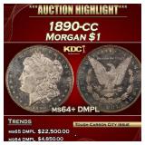 1890-cc Morgan Dollar $1 ms64+ DMPL SEGS
