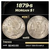 1879-s Morgan Dollar $1 Grades ms65