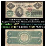1862 $2 Large Size Legal Tender Note "Greenback" A